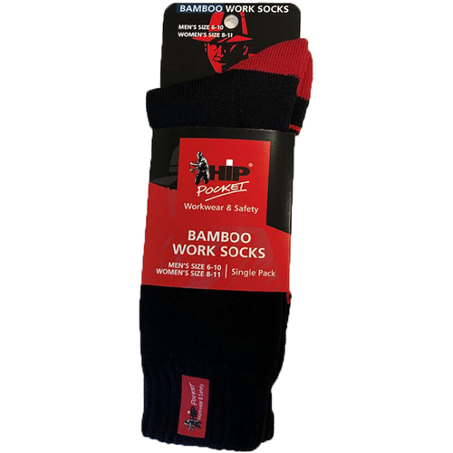 WORKWEAR, SAFETY & CORPORATE CLOTHING SPECIALISTS Hip Pocket 3 Yarn Work Socks - Single Pack