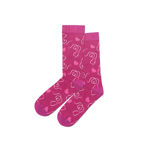 WORKWEAR, SAFETY & CORPORATE CLOTHING SPECIALISTS PINK RIBBON U Comfort Socks