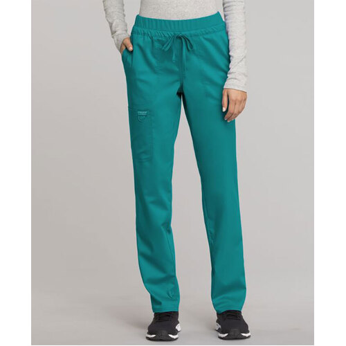 WORKWEAR, SAFETY & CORPORATE CLOTHING SPECIALISTS Revolution - High Waisted Knit Band Tapered Women's Pant, Regular Length