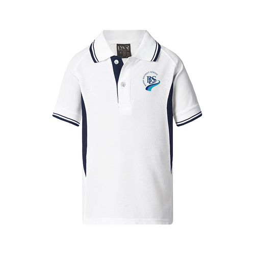 WORKWEAR, SAFETY & CORPORATE CLOTHING SPECIALISTS - Polo - Kids (Inc Logo)-White / Navy