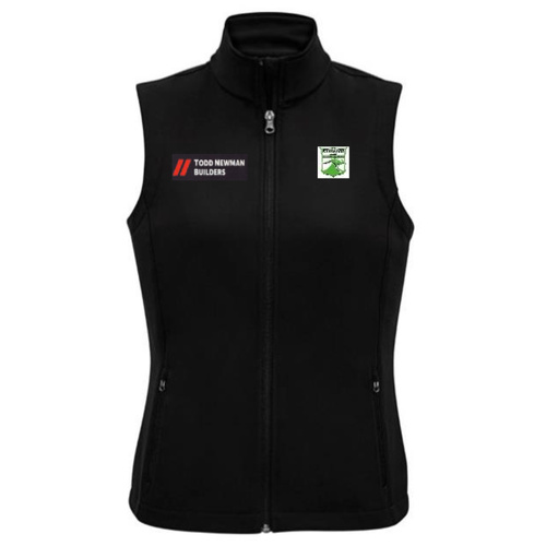 WORKWEAR, SAFETY & CORPORATE CLOTHING SPECIALISTS Ladies Apex Vest (EMBROIDERY: KFFNC (LHS)  TODD NEWMAN BUILDERS (RHS))