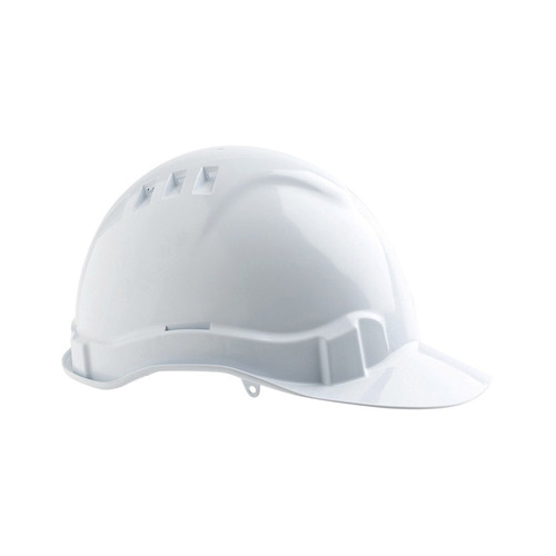 WORKWEAR, SAFETY & CORPORATE CLOTHING SPECIALISTS - V6 Hard Hat Vented Pushlock Harness - White